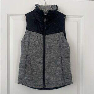 THE NORTH FACE Girls Gray and Black Puffer Vest